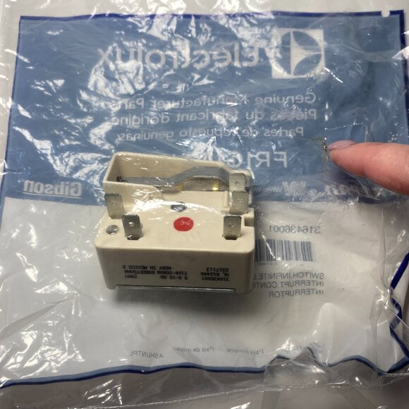 OEM Electrolux Frigidaire 316436001 Switch Infinite Large Element Interrupt NIP - Picture 3 of 8